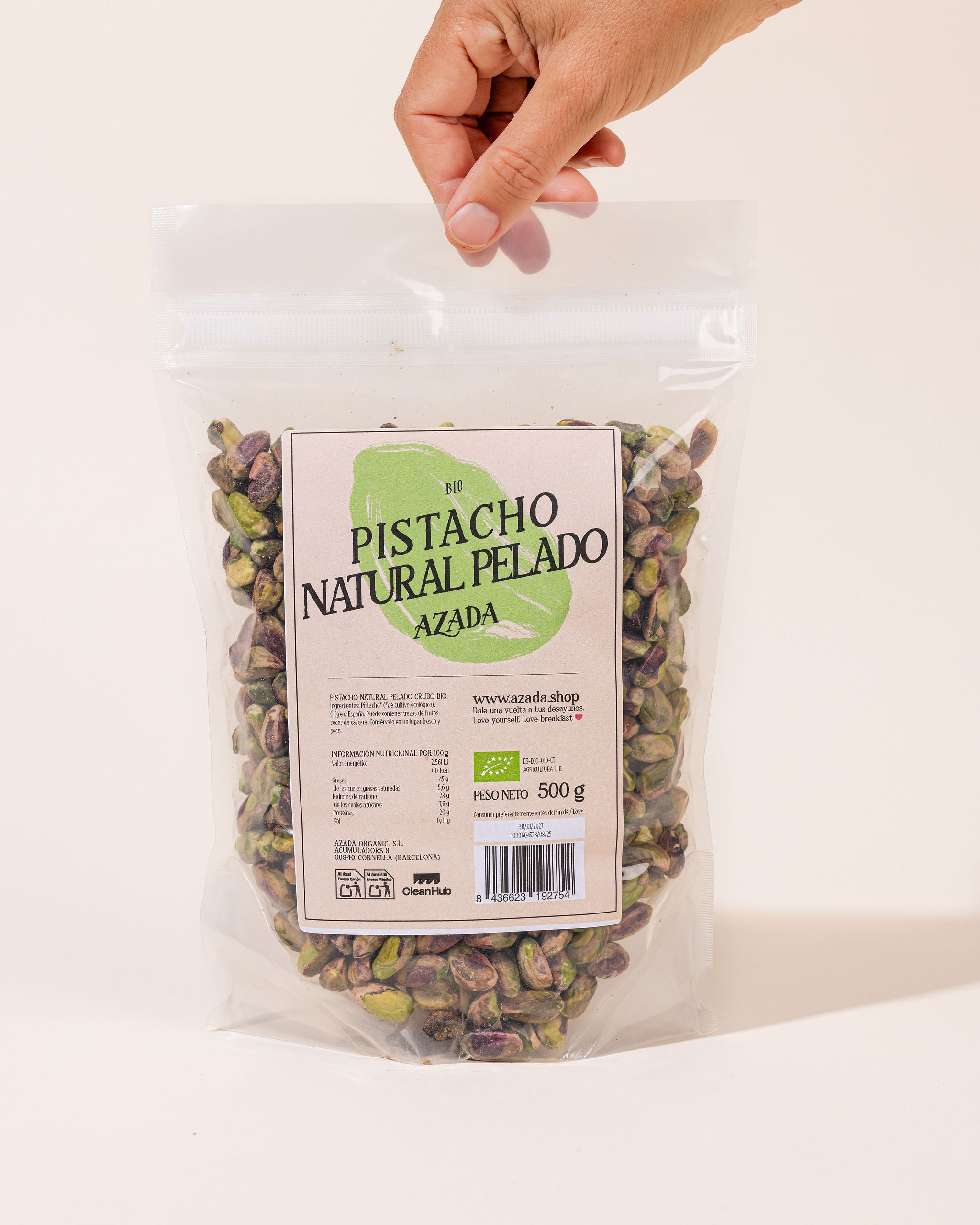 Pistacho natural pelado bio