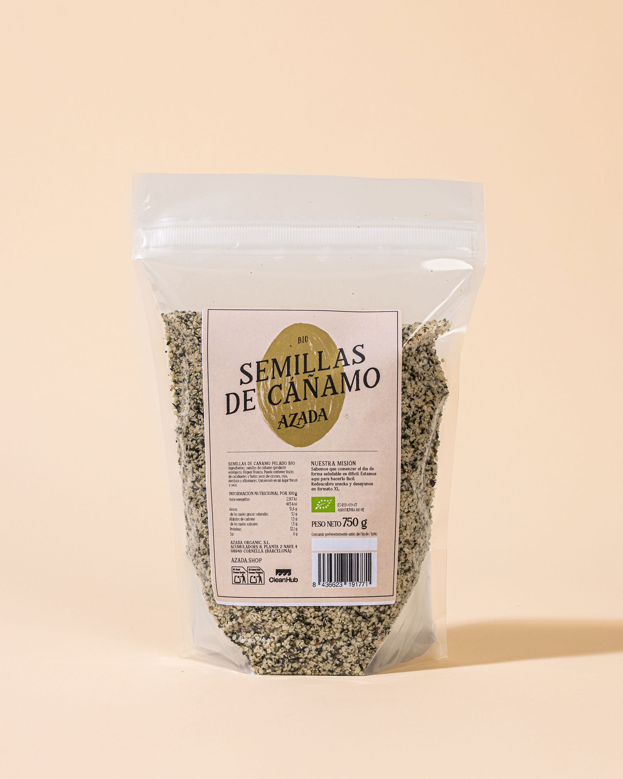 Organic hemp seeds