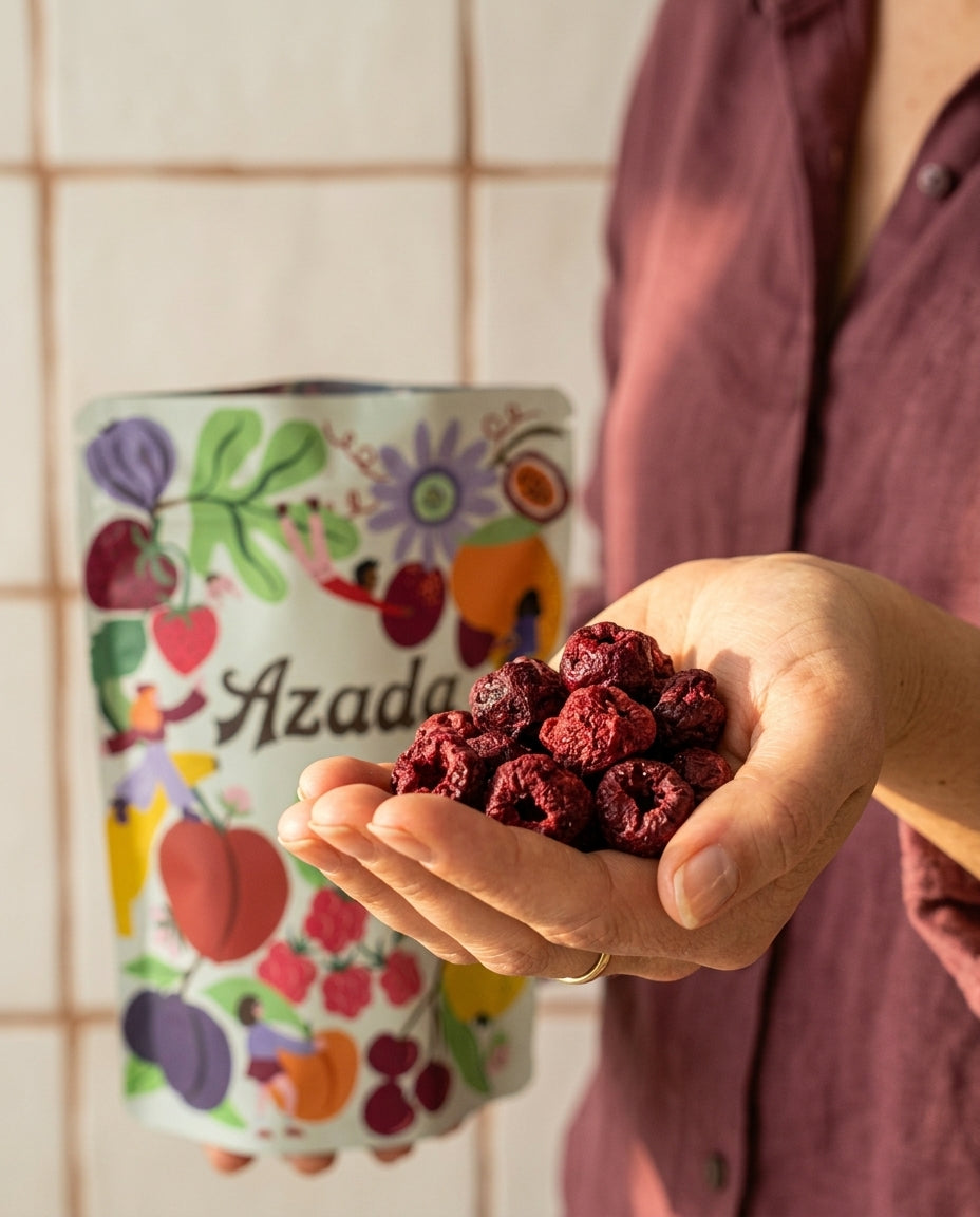 Cerezas liofilizadas